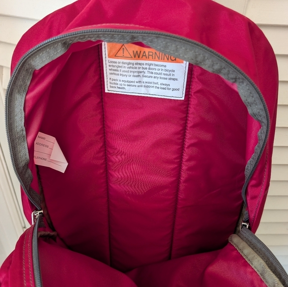 L.L. Bean Red Multi Compartment Backpack - Picture 6 of 10